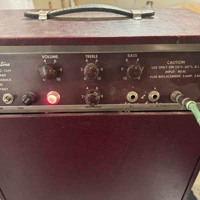 1950 Silvertone Model 1344 18-Watt 1x12 Guitar Combo - Rola Field Coil Spker image 8