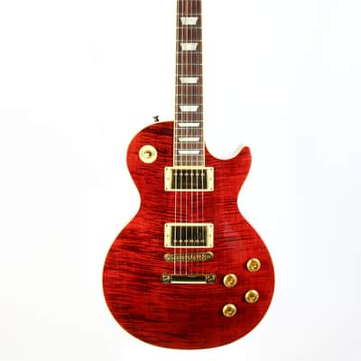 Gibson USA 50s Les Paul Standard Plus 2006 | Black Cherry Flametop Gold Hardware AA Top image 11