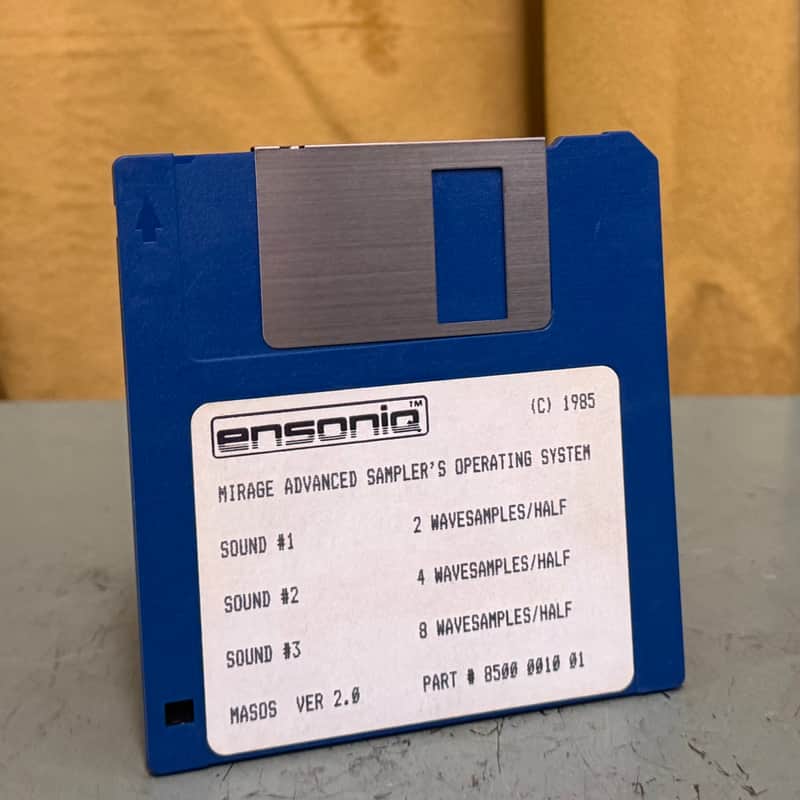 Ensoniq Mirage Advanced Sampler's Operating System Floppy Disk Ensoniq Mirage Advanced Sampler's Operating System Floppy Disk