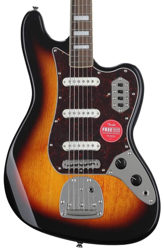 Squier Classic Vibe Bass VI Guitar - 3-tone Sunburst image 1