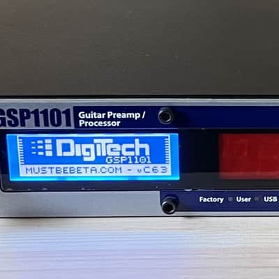 Digitech GSP1101 – MustBeBeta C63 Firmware – Excellent Studio Rack Unit – Original Box image 3