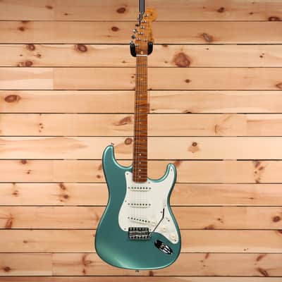Fender Custom Shop Limited Roasted Pine Stratocaster Relic - Aged Teal Green Metallic-CZ570638 image 4