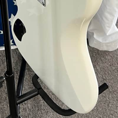 Cort GB54JJ OW 4-String Bass Guitar 2018 - Olympic White with Soft Case image 8