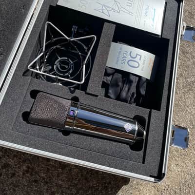 Neumann U 87 Rhodium Edition Set Limited Edition Large Diaphragm Multipattern Condenser Microphone 2017 - Rhodium image 1