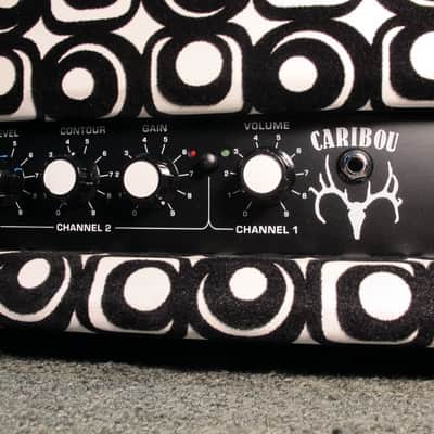 Hovercraft Caribou Stage IV spec OpArt 'ODdS' custom OVERDRIVE Black / White mohair elephant image 4