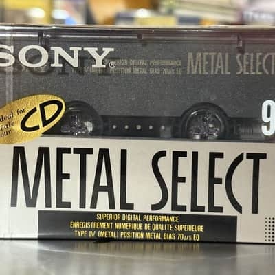 SONY METAL SELECT 90 Rare Vintage Cassette Blank Metal Position Type IV Japan image 13