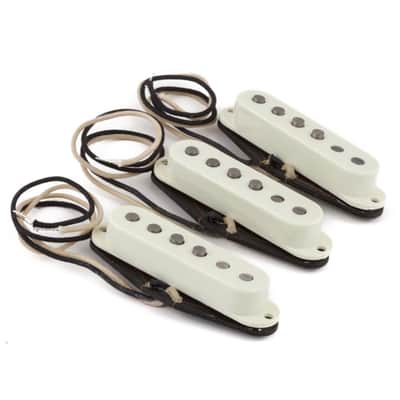 Genuine Fender Pure Vintage 59 Strat Pickup Set of 3 Vintage White - 099-2236-000 image 2
