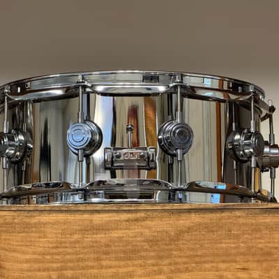 DW Collector's Series Nickel Over Brass 5.5x14 Snare Drum image 7