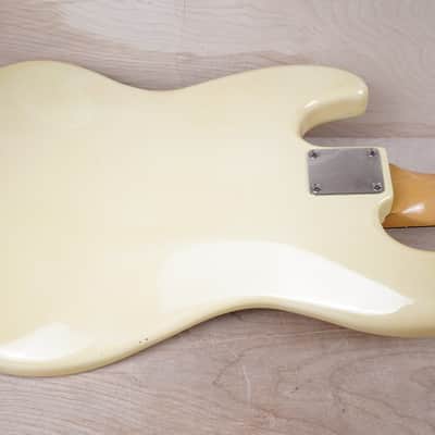 Tokai Jazz Sound AJB45 MIJ 1984 Olympic White Vintage Japan Bass w/ Bag image 11