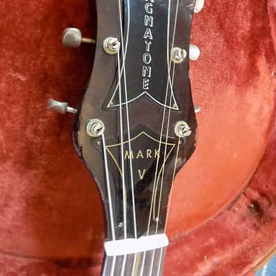 Magnatone Mark V  1957 Sunburst RARE Block Inlays w/Original HSC image 3
