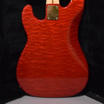 1980s Schecter USA Dallas-Era PJ Bass Employee Build Cherry Red w/OHSC image 3