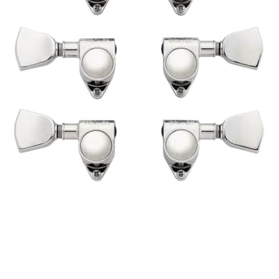 Gibson Modern Nickel Machine Head Tuner Set w/Metal Buttons image 2