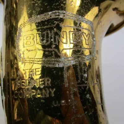 Selmer Bundy-II Alto Saxophone, USA, complete w/ Neck/MP/Case, Good Condition image 2