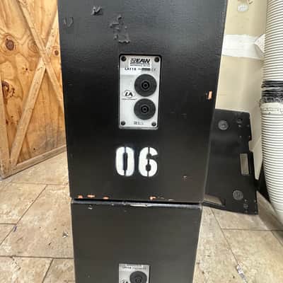 EAW LA118 18" Subwoofers – PAIR - with 2 Dollies - Tested & Working #5 & 6 image 8