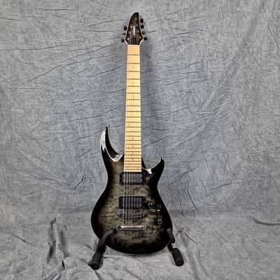 Edwards ESP E-HR-III NT7 QM/M see through Black 7string! image 2