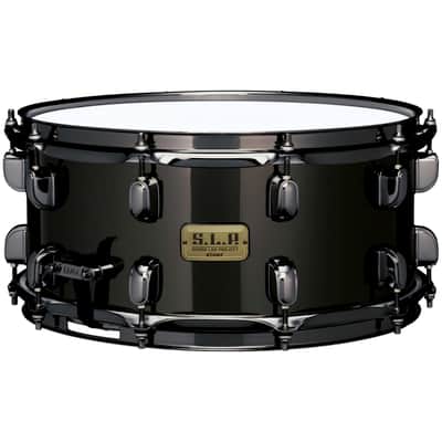 Tama SLP Black Brass Snare Drum, 6.5x14 Inch, Open Box (Like New) image 1