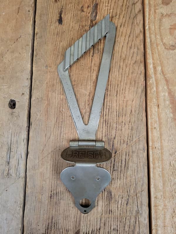 Gretsch 1940s 1950s Synchromatic Trapeze Tailpiece - Nickel image 1