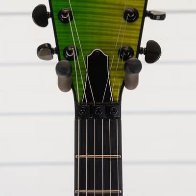 Dean Custom Shop USA ML Flame Top Floyd Firehouse Guitars Exclusive Electric Guitar, Ebony Fingerboard, Trans Slime Fade image 19