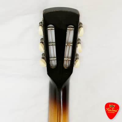 1960s Lignatone Parlor Guitar Vintage Brownburst Acoustic – Made in Czechoslovakia – “Bo” image 11