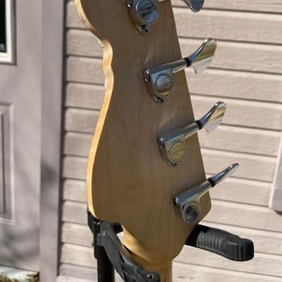 JLC Guitars Anaheim Bass - Natural, Aquamarine Metallic image 20