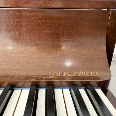 Danish Mid Century Louis Zwicki Piano - Dark Mahogany Bild 11