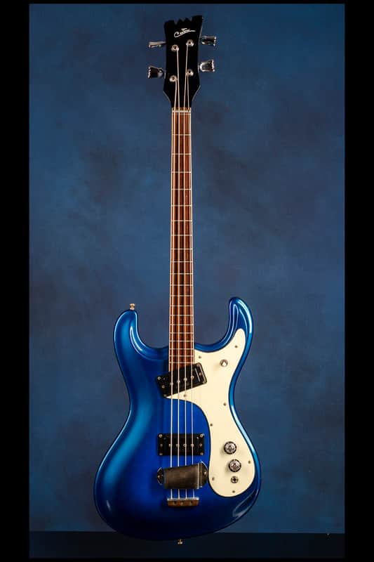 Mosrite 'Custom' Ventures Bass 1966 Metallic Blue Floral image 1
