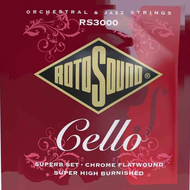 Immagine Rotosound Cello String Set Professional Chrome Flat Wound 4/4 RS3000 - 1
