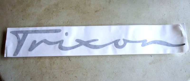 Trixon Bass Drum Head Logo Decal Sticker - Vintage (NOS) image 1