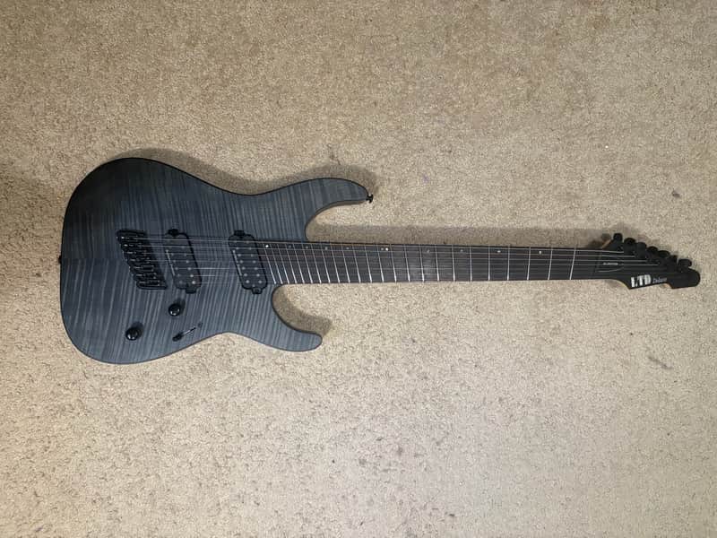 ESP LTD M-1007 MS Multi-Scale 2019 - See Thru Black Satin image 1