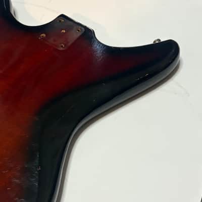 Sorrento Kingston Vintage 60s Red Sunburst Solid Body - Nitrocellulose image 9