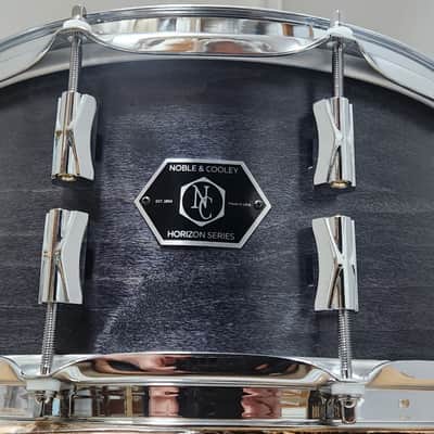 Noble & Cooley *Pre-Order* Horizon 6.5x14" Maple/Mahogany Hybrid Snare Drum in Blackwash Satin & Chrome Hardware | Made in the USA | Authorized Dealer image 5