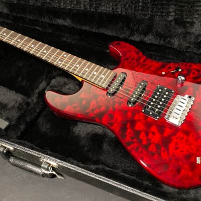 2014 Schecter USA Custom Shop California Custom Elite HSS Black Cherry Quilted Maple w/OHSC image 1
