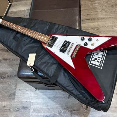 Edwards E-FV-120D Flying V - Cherry | Reverb