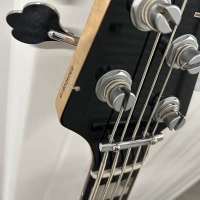 Lakland 55-02 custom black 5 string bass guitar great shape. image 3