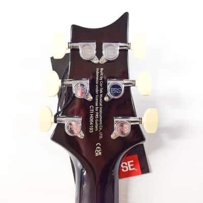 PRS SE Custom 24 Semi-Hollow Piezo - Orange Tiger Smokeburst image 13