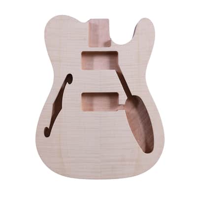 Telecaster Style Electric Guitar Body Semi Hollow, Mahogany image 1