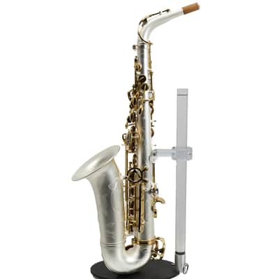 Antigua Winds Model AS4248SQ 'Powerbell' Alto Saxophone in Satin Silver image 9