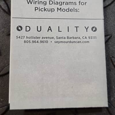 Seymour Duncan Duality Bridge Humbucker 2010s - Reverse Zebra 11106-74-RZ Pickup image 8