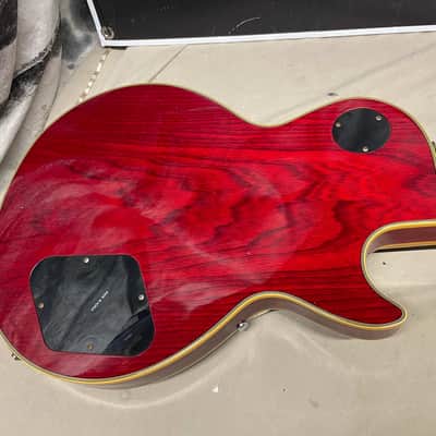 Hohner Lefty Left-Handed Professional L59 L-59 Singlecut Guitar MIK Korea 1980s Cherry Burst image 14