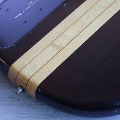 1980 Ibanez Japan MC940 Musician Series Neckthrough Fretless Bass (Dark Stain) image 11
