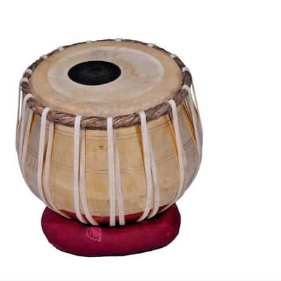 Designer Brass Tabla Set Wood Dayan Carving On It High Quality INDIAN MUSICAL INSTRUMENT image 4