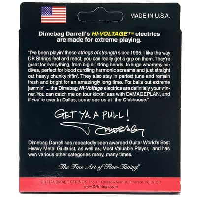 DR Strings Dimebag Hi Voltage DBG-10  Medium image 2