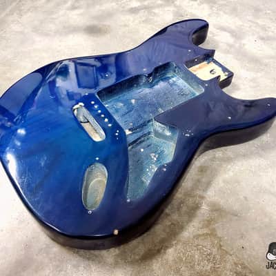 Guitar Fetish Paulownia ULTRA Lightweight Stratocaster Guitar Body (2000s, Sapphire Trans) image 3