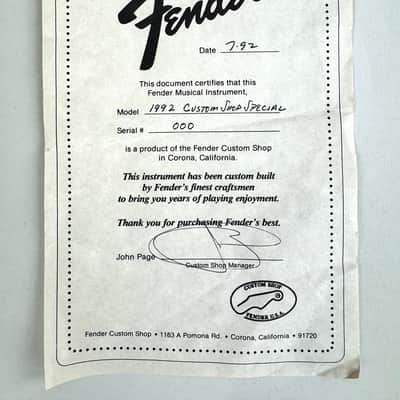 Fender Custom Shop Hippocaster Stratocaster Prototype 1992 image 4
