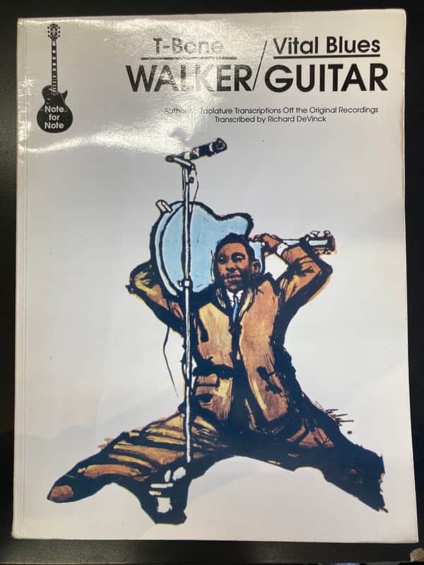 Vintage "Vital Blues Guitar: T-Bone Walker" Guitar Tab Book, Rare image 1