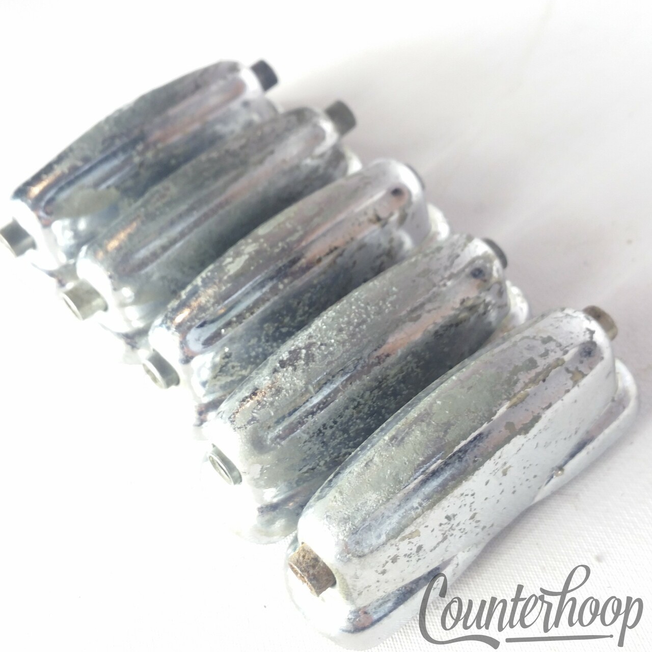 Slingerland 5x Sound King Snare Drum Lugs Chrome Vintage 60s-70s Artist/Krupa* — main photograph