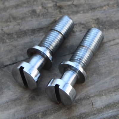 Vintage 1960's Gibson Tailpiece Studs Chrome Les Paul SG ES 1969 1971 1973 1970's image 3