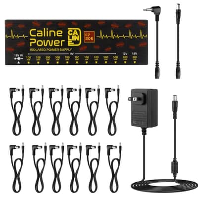 Caline CP206 Pedal PWR Supply Isolated PWR Supply 12-Outputs Noiseless CP-206 Fully Isolated pedalboard power supply image 10