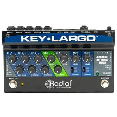 Radial Key-Largo Keyboard Mixer – Balanced DI Outs – USB Interface – Box & PSU image 2