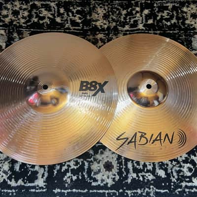 Sabian 14" B8X Hi-Hat Cymbals (Pair) - Brilliant image 1